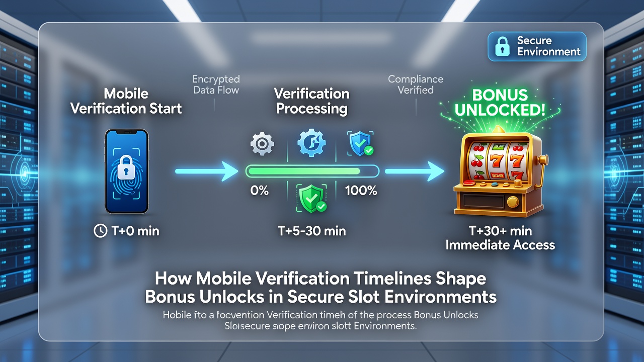 Analyse von Verifizierungszeitplänen und Bonusfreischaltungen in mobilen Slot-Plattformen mit Diagrammen und Sicherheitsindikatoren
